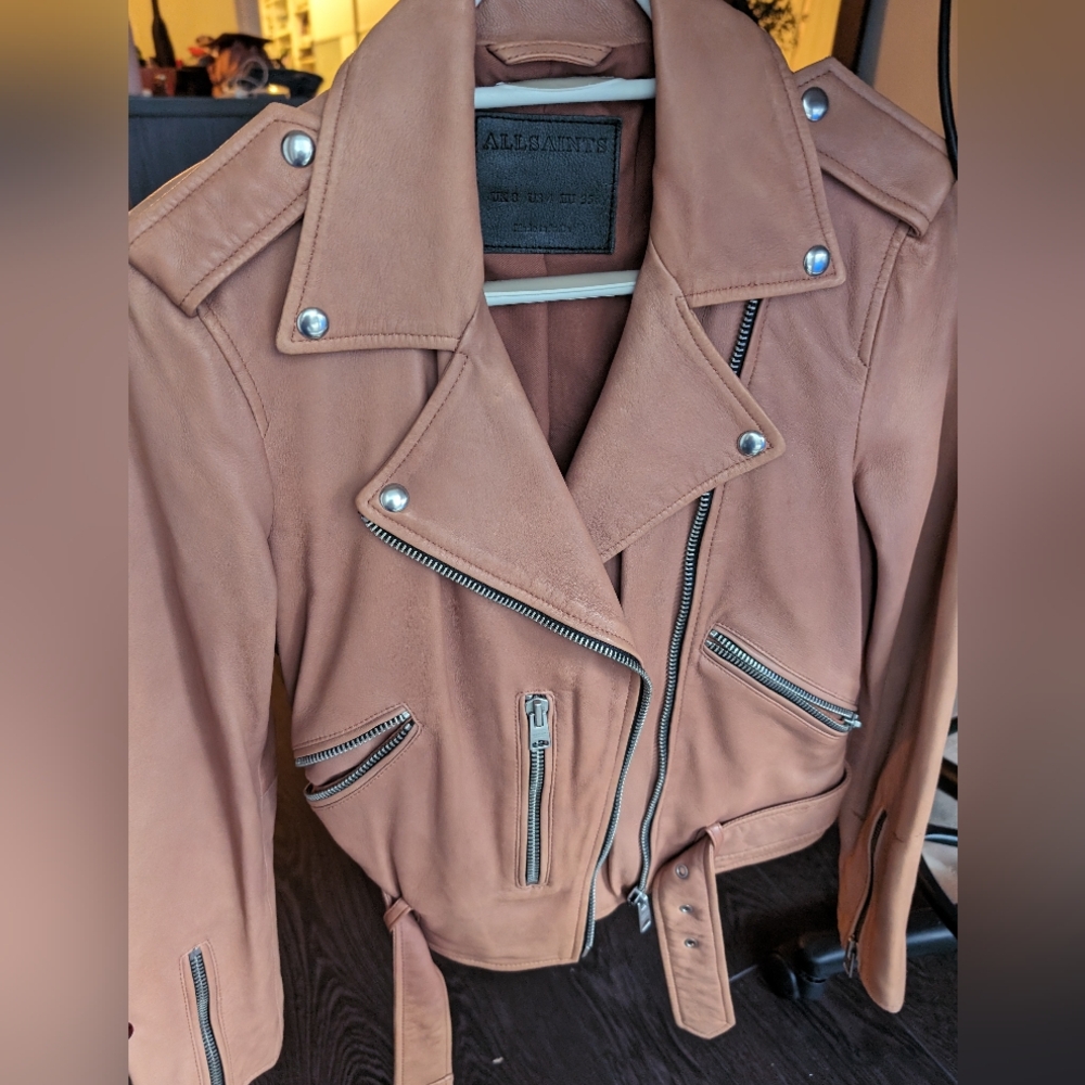 Women's leather Motorcycle Jacket - Picture 1 of 4